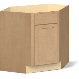 RELIABILT Parkstone II Corner Sink Base, Wheat Stained, 32" W, 1 Door, Fully Assembled - 641115 | Lowe's Pro Supply